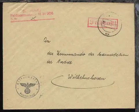 Tarn-Stpl. 6.3.42 + BfSt. + Dienststellen-L3 + M 31905 (4. Räumboots-Flottille)