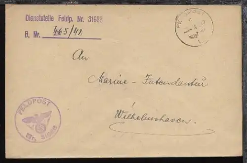 FP h 16.7.42 + Dienststellen-L2 + BfSt. 31986