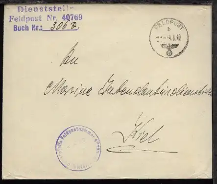 FP b 4.3.42 + Dienststellen-L3 + BfSt. M 40769 (Seetransport-Hauptstelle