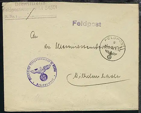 FP g 03.4.44 + Dienststellen-L3 + BfSt. M 54501 (7. Marine-Sicherungs-Division) 