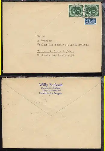 BASEL-FRANKFURT (M) b ZUG 1903 21.4.54 auf Firmen-Bf.