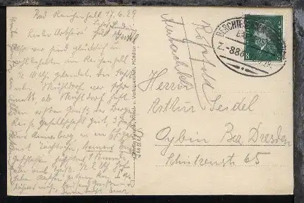 BERCHTESGADEN-SALZBURG Z. 886 17.6.29 auf AK