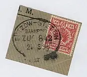 BÜTZOW-STETTIN ZUG 842 21.3.96 auf Bf.-Stück