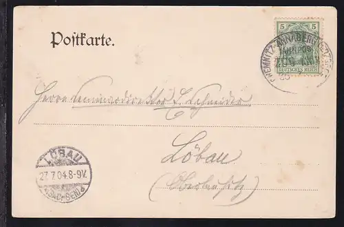 CHEMNITZ-ANNABERG (ERZGBGE) ZUG 1303 26.7.04 auf AK