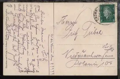 CHEMNITZ-RIESA-RÖDERAU ZUG 3456 23.5.29 auf CAK