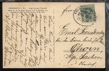 CÖLN-FRANKFURT ZUG 1328 17.7.14 auf AK