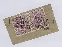 COELN HANNOVER 9.11. VII auf Bf.-Stück