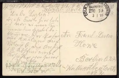 CÖLN (RHEIN)-HANNOVER ZUG 19 3.1.16 (leicht über Rand) auf FP-CAK