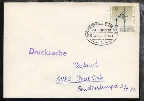 DORTMUND-FRANKFURT AM MAIN k ZUG 14143 30.10.79 auf Bf.