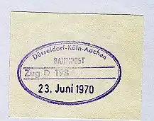 Düsseldorf-Köln-Aachen Zug D 198 23.Juni 1970 auf Bf.-Stück