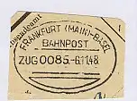 FRANKFURT(MAIN)-BASEL ZUG 0085 6.11.48 auf Bf.-Stück