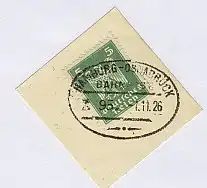HAMBURG-OSNABRÜCK Z. 95 1.11.26 auf Bf.-Stück