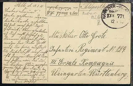 HANNOVER-HAMBURG ZUG 771 12.1.18 auf FP-CAK