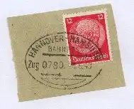 HANNOVER-HAMBURG Zug 0780 26.6.40 auf Bf.-Stück