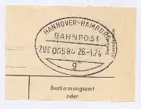 HANNOVER-HAMBURG g ZUG 00584 26.1.74 auf Bf.-Stück