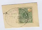 HÖHR 1-GRENZHSN-GRENZAU ZUG 1283 27.6.98 auf Bf.-Stück, Aktenloch