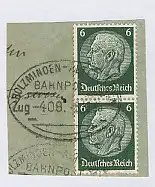 HOLZMINDEN-ALTENBEKEN Zug 408 5.12.35 auf Bf.-Stück