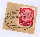 INSTERBURG-TILSIT Z. 106 10.2.36 auf Bf.-Stück