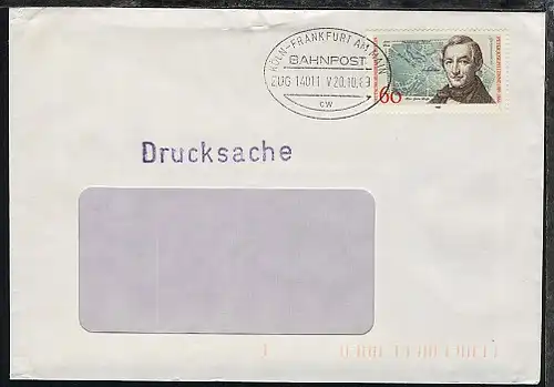 KÖLN-FRANKFURT am MAIN cw ZUG 014011 V 20.10.89 auf Bf.