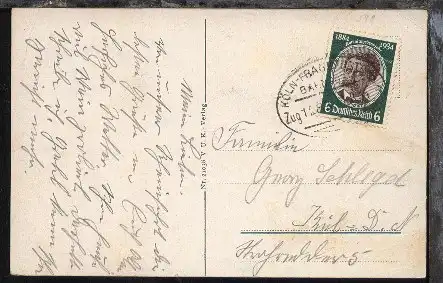 KÖLN-FRANKFURT (MAIN) Zug 1289 7.8.34 auf AK