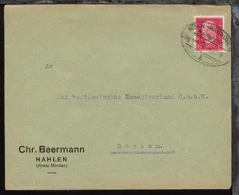 KÖLN-HANNOVER b Zug 40 3.12.30 auf Firmen-Bf. (Chr. Beermann, Hahlen)