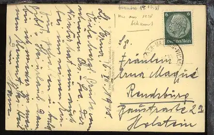 KÖTSCHACH-MAUTHEN-VILLACH ??? 6.XII.38 (teils sehr schwach) auf AK