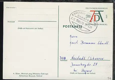 KONSTANZ-OFFENBURG hb ZUG 570 17.6.71 auf GSK