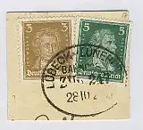 LÜBECK-LÜNEBURG ZUG 247 28.10.2? auf Bf.-Stück, ca. 1928