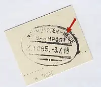 NEUMÜNSTER-HEIDE Z. 1065 3.7.15 auf Bf.-Stück