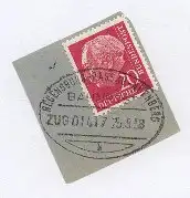 REGENSBURG-PASSAU-NÜRNBERG a ZUG 01417 25.8.58 auf Bf.-Stück