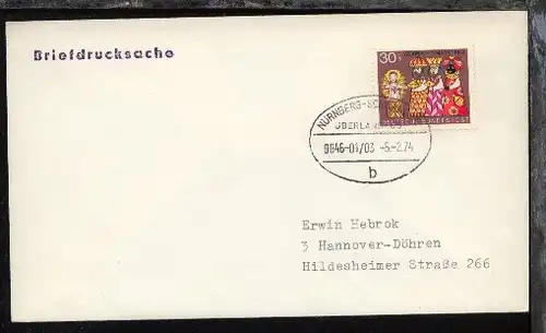 NÜRNBERG-SCHWANDORF b 0846-01/03 5.2.74 auf Bf.