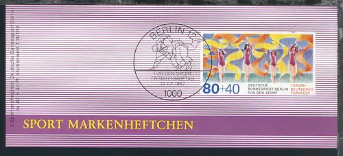 1984/90 15 Markenheftchen Wohlfahrt, Diakonie, Sport, Rotkreuz