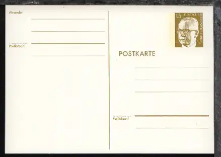 Heinemann 15 Pfg. weißer Karton