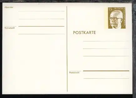 Heinemann 15 Pfg. weißer Karton