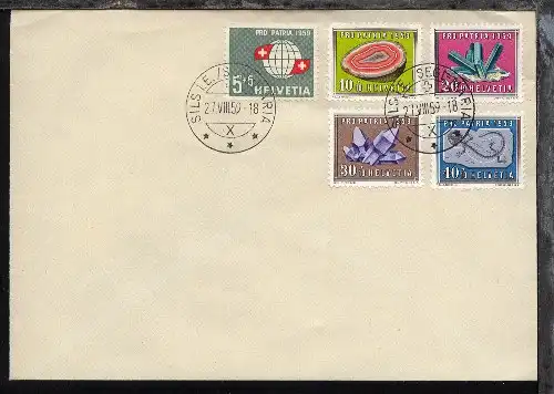 Pro Patria 1959 auf Bf. ohne Anschrift