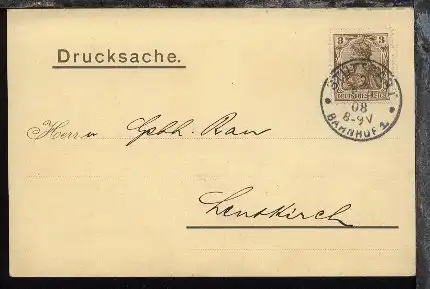 Stuttgart K1 STUTTGART BAHNHOF 1 9 SEP 08 auf PK