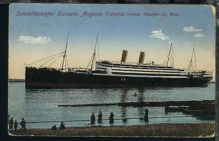 Dampfer Kaiserin Auguste Victoria, 1917