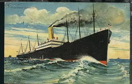 Dampfer President Lincoln, 1913, Kte Nadellöcher