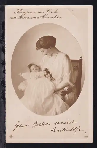 Kronprinzessin Cecilie mit Prinzessin Alexandrine, 