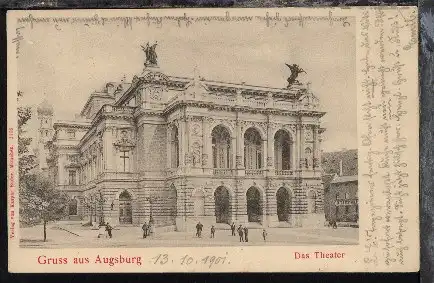 Augsburg (Theater), Gruss aus, 1901