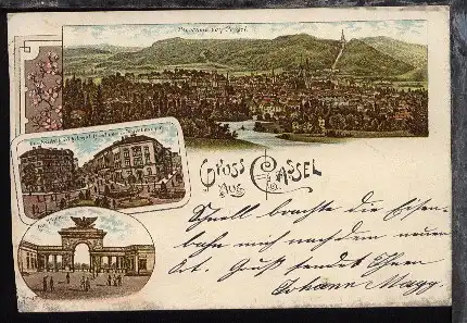 Cassel (3 Bilder) Gruss aus, 1904