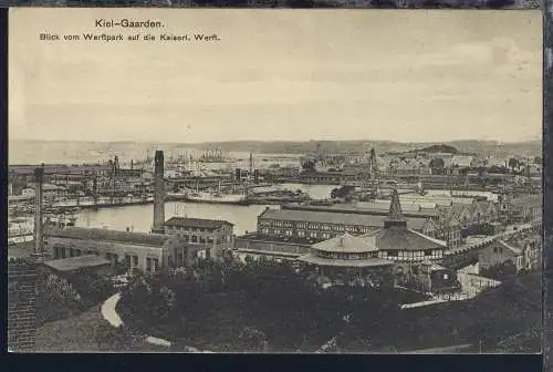 Kiel, 9 verschiedene AK, ca. 1910