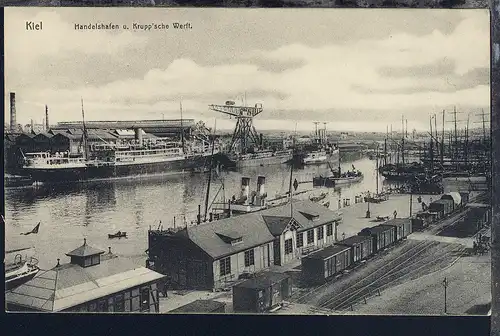 Kiel, 9 verschiedene AK, ca. 1910