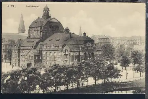 Kiel, 9 verschiedene AK, ca. 1910