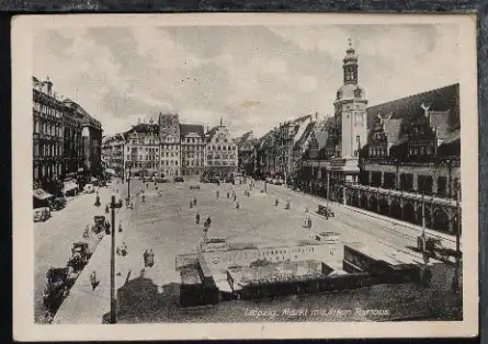 Leipzig (Markt mit Altem Rathaus)