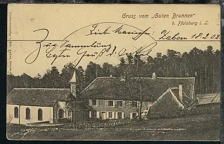 Pfalzburg (Gruss vom "Guten Brunnen"), 1902