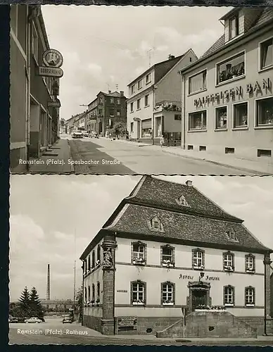 Ramstein, 2 AK (Spesbacher Strasse + Rathaus)