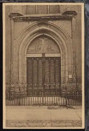 Wittenberg (Thesentor an der Schlosskirche), 1927