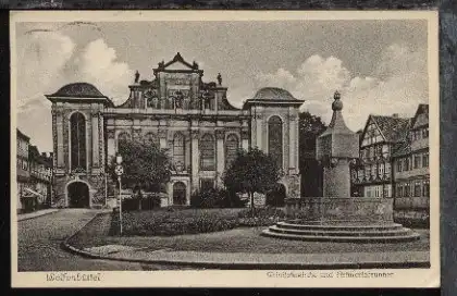 Wolfenbüttel (Triniatiskirche und Artilleriebrunnen), 1935