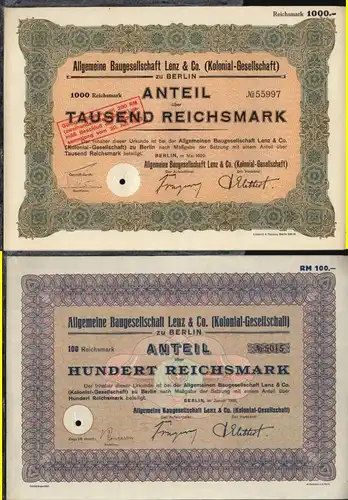 1940/41 Braunschweig-Hannoversche Hypothekenbank Braunschweig/Hannover 
